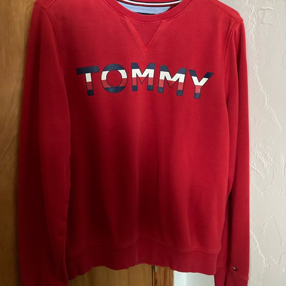 Tommy Hilfiger Vibrant Red Crewneck Sweater